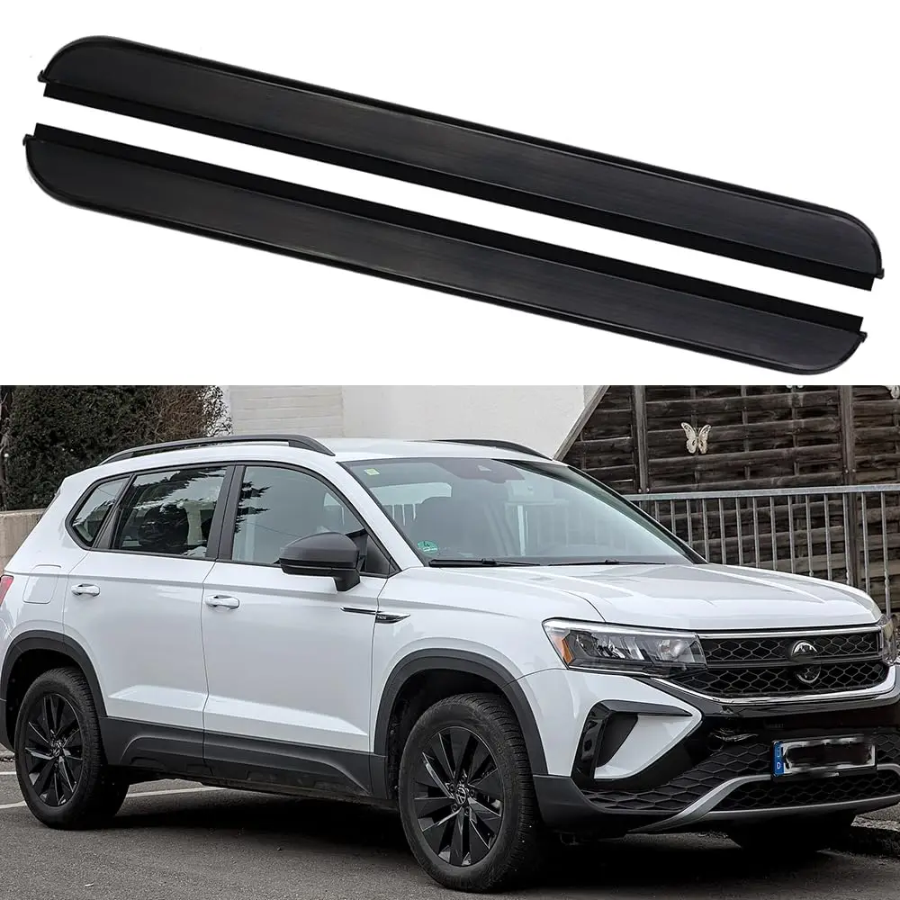 Aluminium Alloy 2PCS Side Steps Running Boards Nerf Bars Side Pedal Fits for VW ID.4 2020-2024