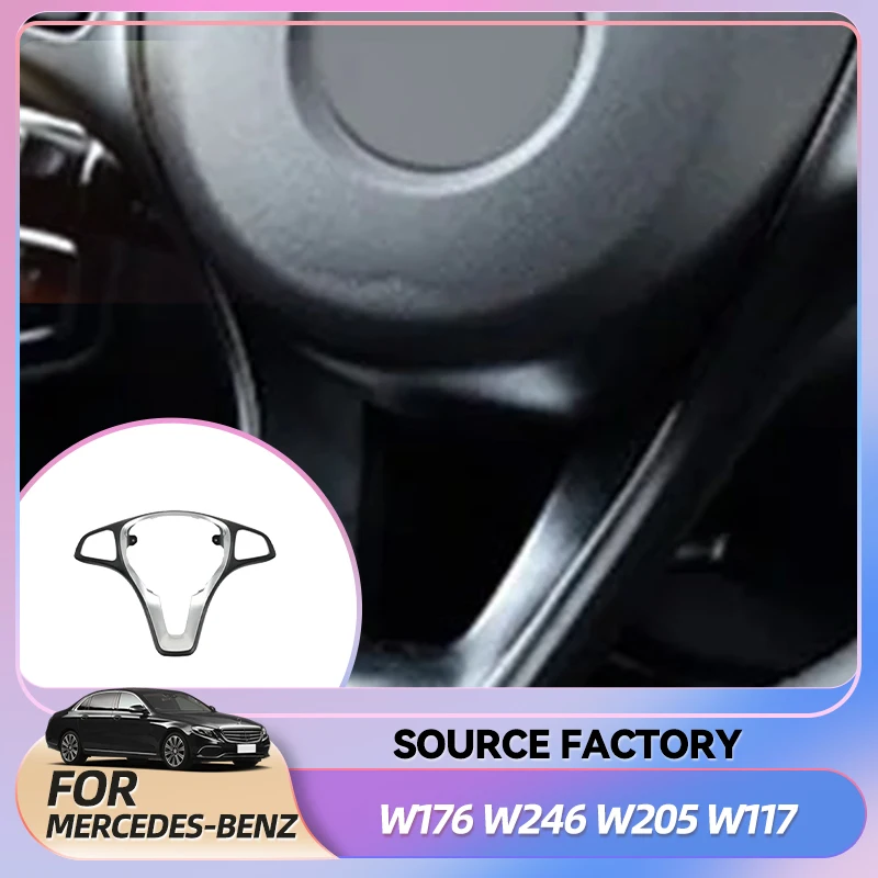 

Interior Stickers Steering Wheel Cover Trim 09946428139107 09946429139107 For Mercedes W176 For W246 For W205 For W117 For W218
