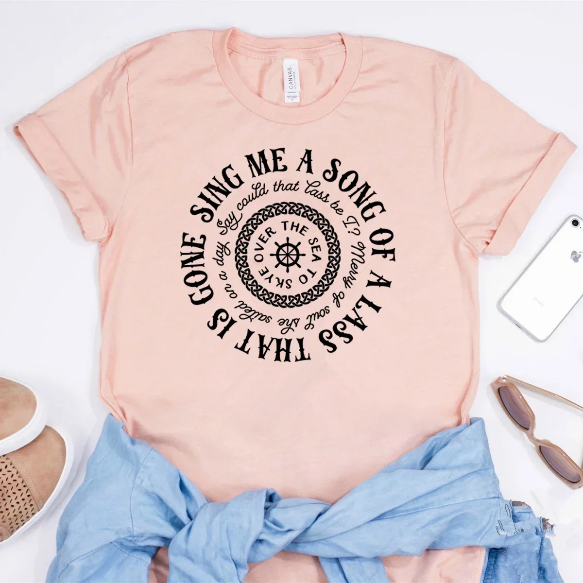 2024  Sing Me a Song Shirt Skye Boat Outlander Book Series T-Shirt Jamie Fraser Shirts Fraser Ridge Clan Tv Series Tee Sassenach