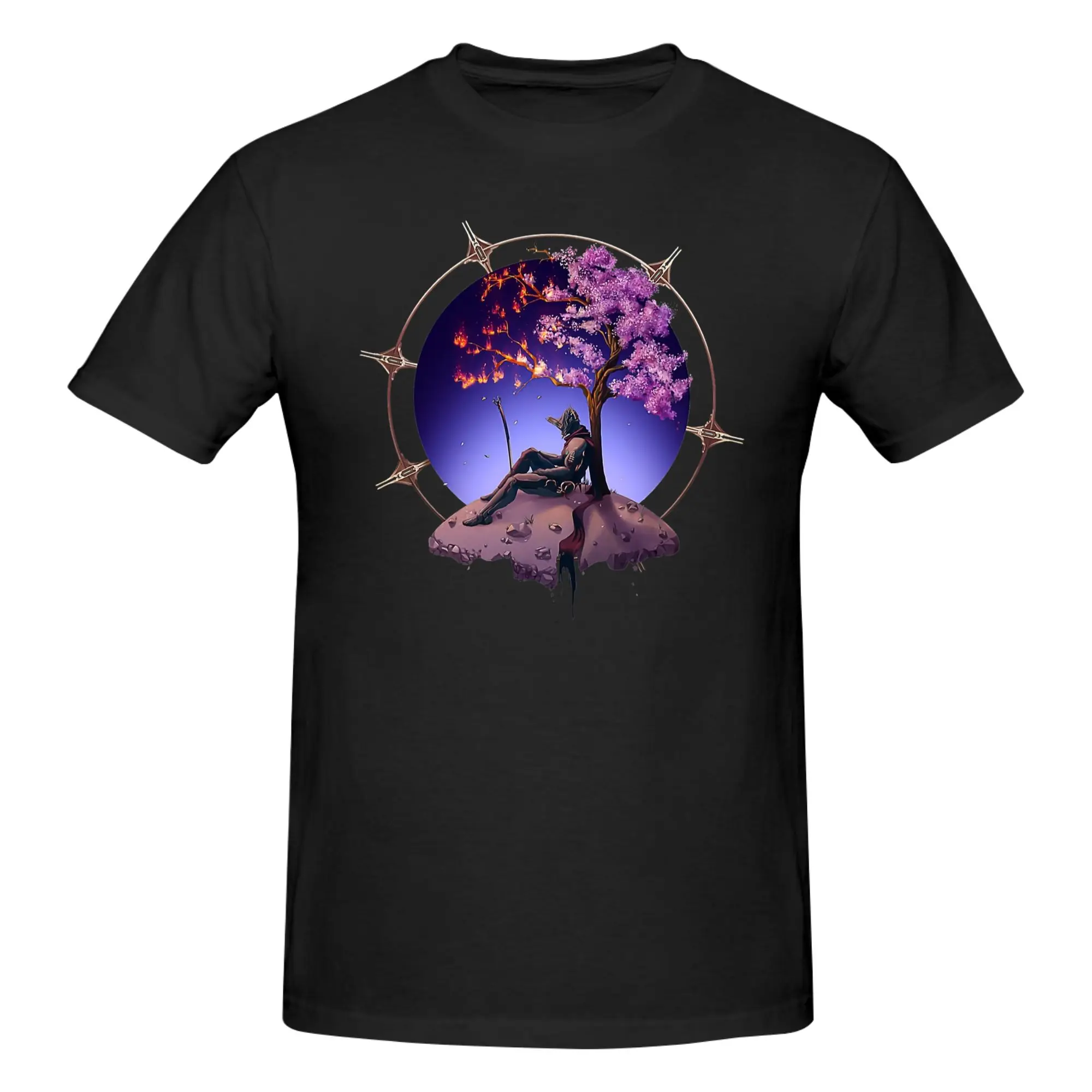 1 Piece Sacrifice Funny 100% Cotton T-Shirt War-Frame Sci-Fi TPS Game Tees Tops For Men