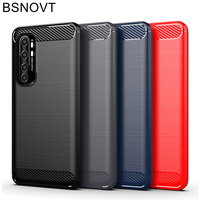 Shockproof Carbon Fiber Cover For Xiaomi Mi Note 10 Lite Case Mi Note 10 Lite 12 13T Pro Silicon Case For Xiaomi Mi Note 10 Lite