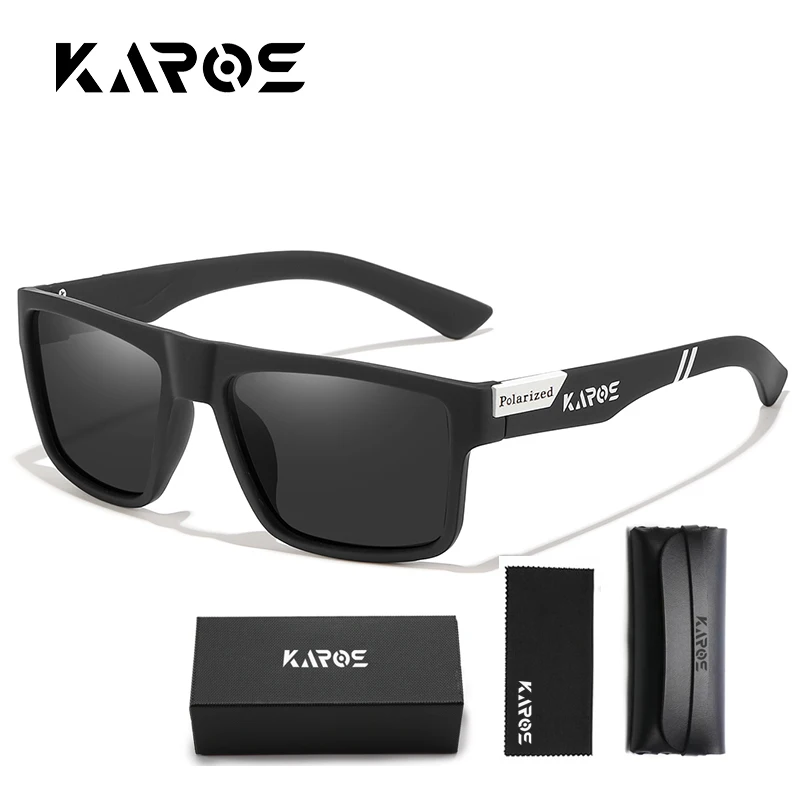 

KAROS Fashion Polarized Sunglasses Men Women Luxury Driving Fishing Travel Vintage Square Sun Glasses Outdoor UV400 Eyewear