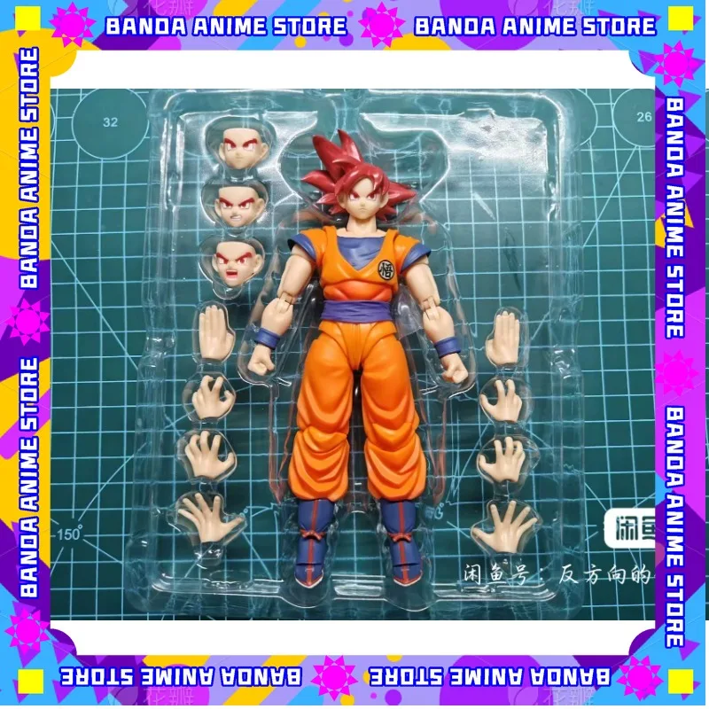 

In Stock Bandai S.H.Figure Dragon Ball Figures Goku Saiyan God Instilled Light Rightedus Hearts Anime Action Figure Toys Gifts