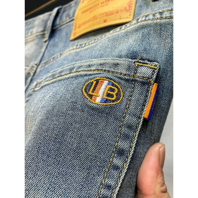 Summer Thin Denim Shorts For Men'S New American Casual Versatile Loose Straight Tube Washed Slim Fit Minimalist Youth Jeans