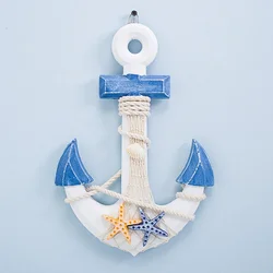 Handcraft Nautical Beach Ship Wheel Décor Coastal Boat Life Buoy Wall Hangings Ornaments Boat Anchor Decoration 2024 Gift