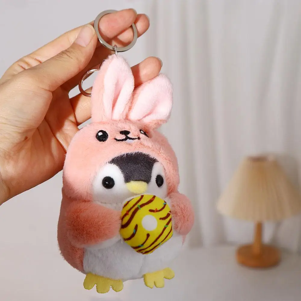 

Игрушка Мягкая Игрушка Подвеска Пончик PP Хлопковая Сумка Подвеска Женский Ключница Пингвин Подвеска Корейский Стиль Ключ Пряжка Плюшевый Брелок