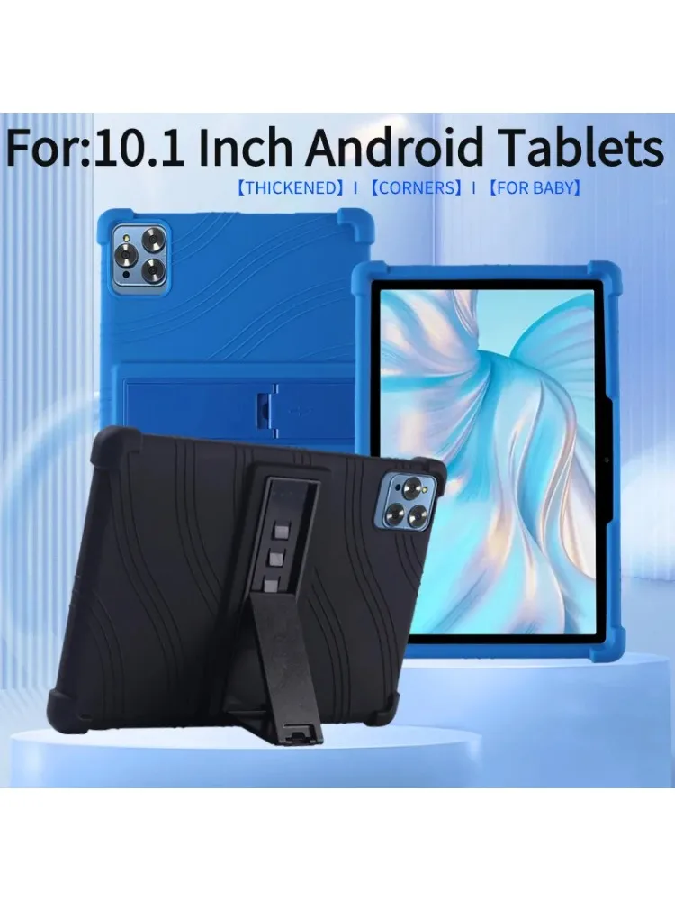Dla P37 Wersja globalna Nowy 10,1-calowy tablet z systemem Android Octa Core [Djazny dla dzieci] 4-ostronny zagęszczony, odporny na wstrząsy miękki silikonowy pokrowiec — zdjęcie produktu 7