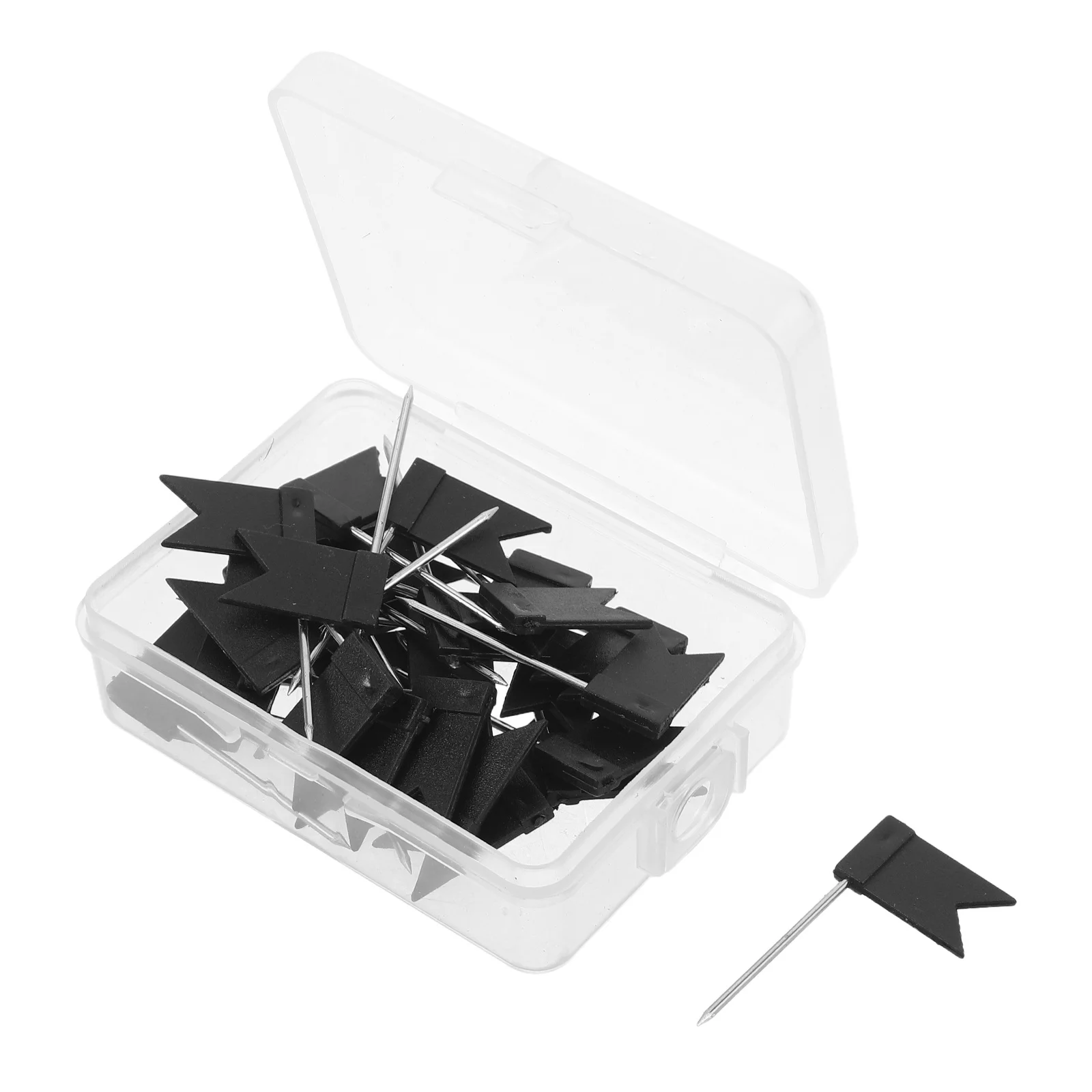 60個入り フラッグプッシュピンセット 金属製マップタック ピンボード用 ルートマーキング 写真 旅行計画 マッププッシュピン 教室 オフィス用