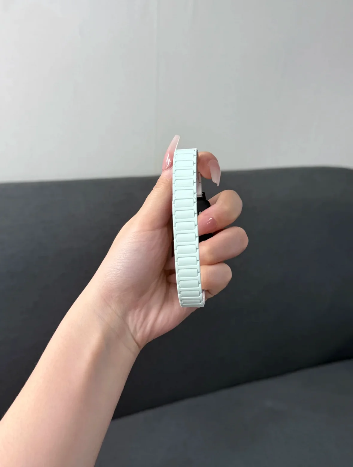 Correia de colisão de contraste de cor magnética para huawei banda 9 8 fivela dupla confortável pulseira de substituição correa relógio esportivo