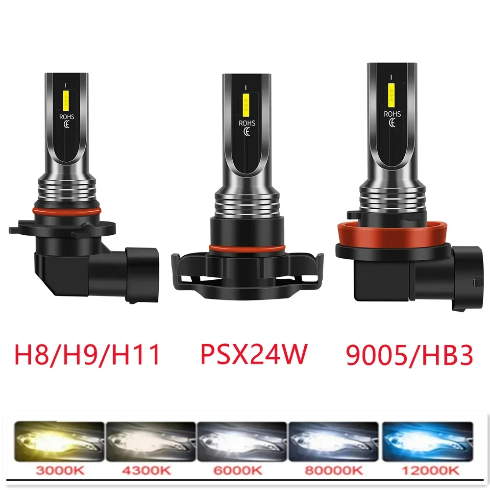 

2X Super Bright H4 LED Car Headlights Lighs H7 CSP Auto Fog Lamps H1 H3 H8 H11 H16 9005 9006 HB3 HB4 Lighting Bulbs 12V 24V 80W