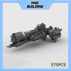 Midi Scale MOC Building Block Collector Heavy Frigate Airship Model Technology Aerocraft Bricks DIY Assembled Toys Gifts