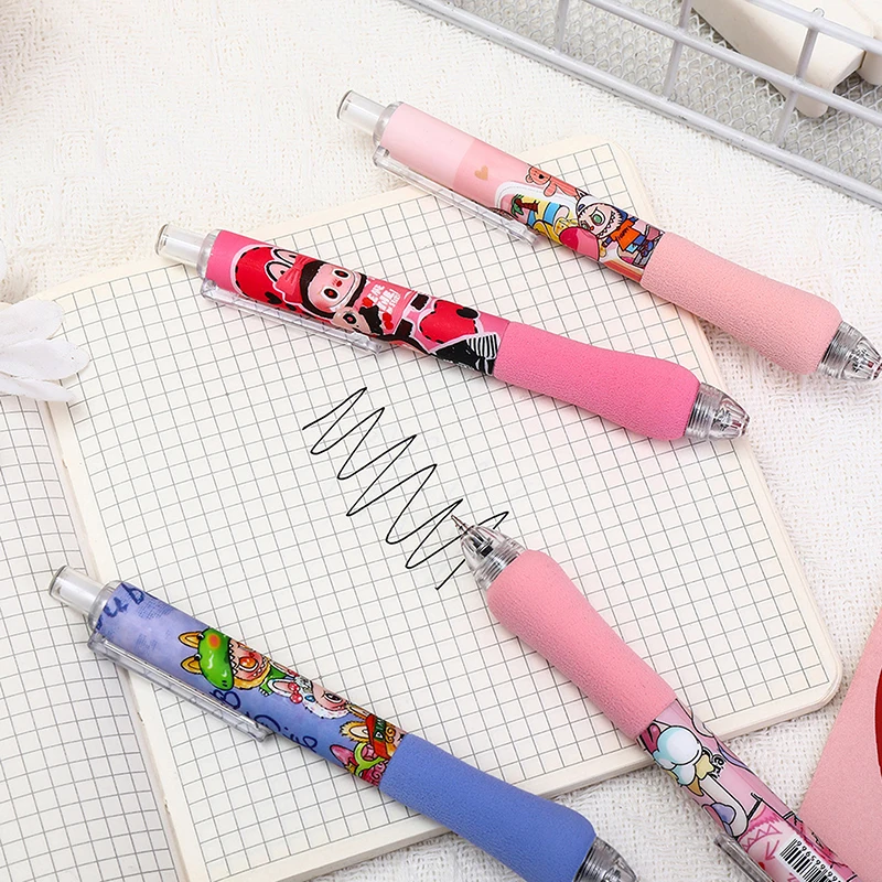 Summer Series Pull Cloth Sponge Press Neutral Pen ST Quick-drying High Value Brush Pen Cute Cloud Grip Soft Pen