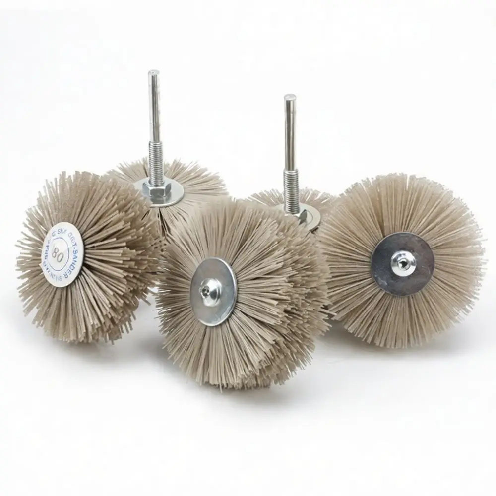 Abrasive Nylon Grinding Wheel For For Yongpin Woodworking Mahogany Relief Carving Polishing Tools Smooth Surface Brush