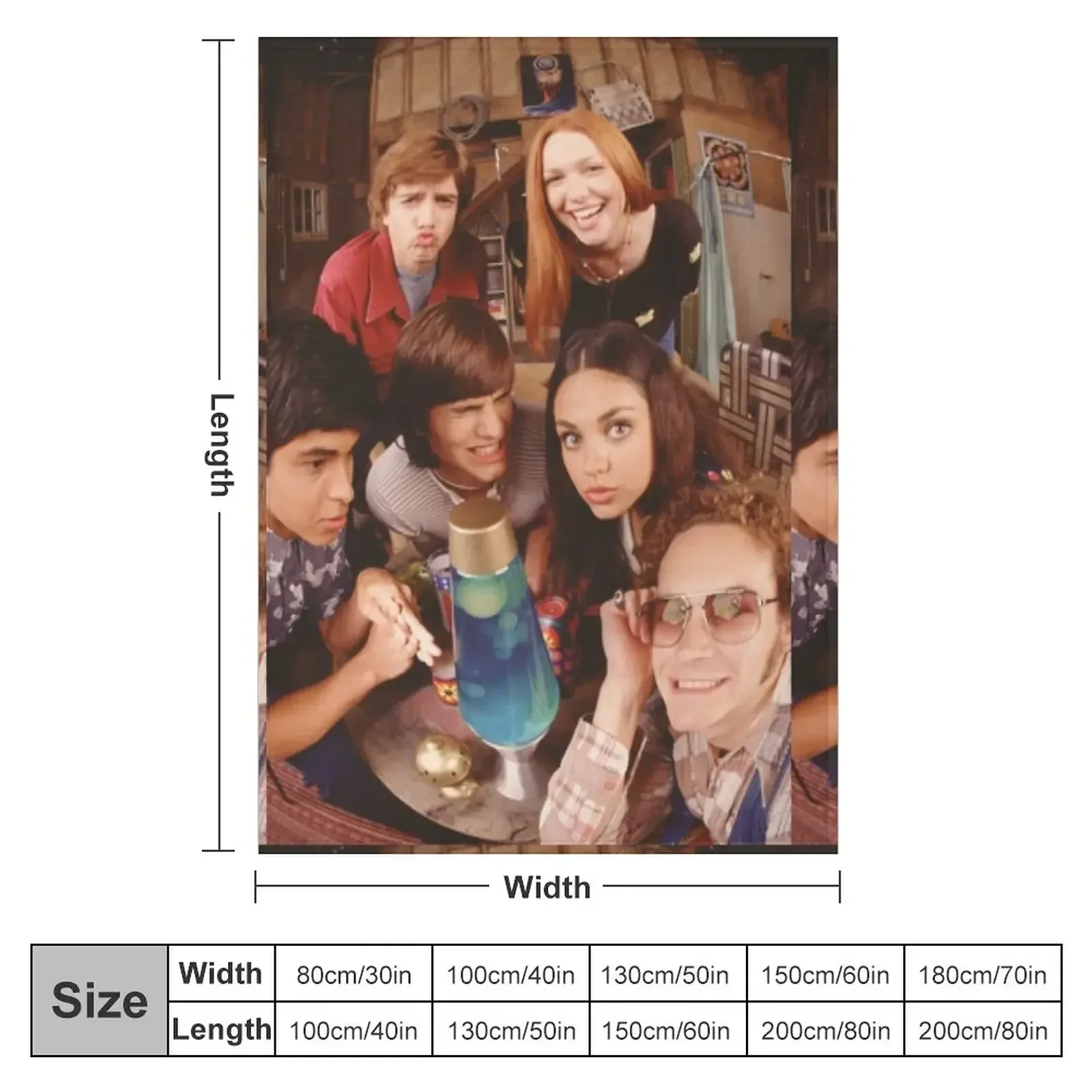 That 70s Show Fish Eye Photo Throw Blanket Giant Sofa cosplay anime Blankets