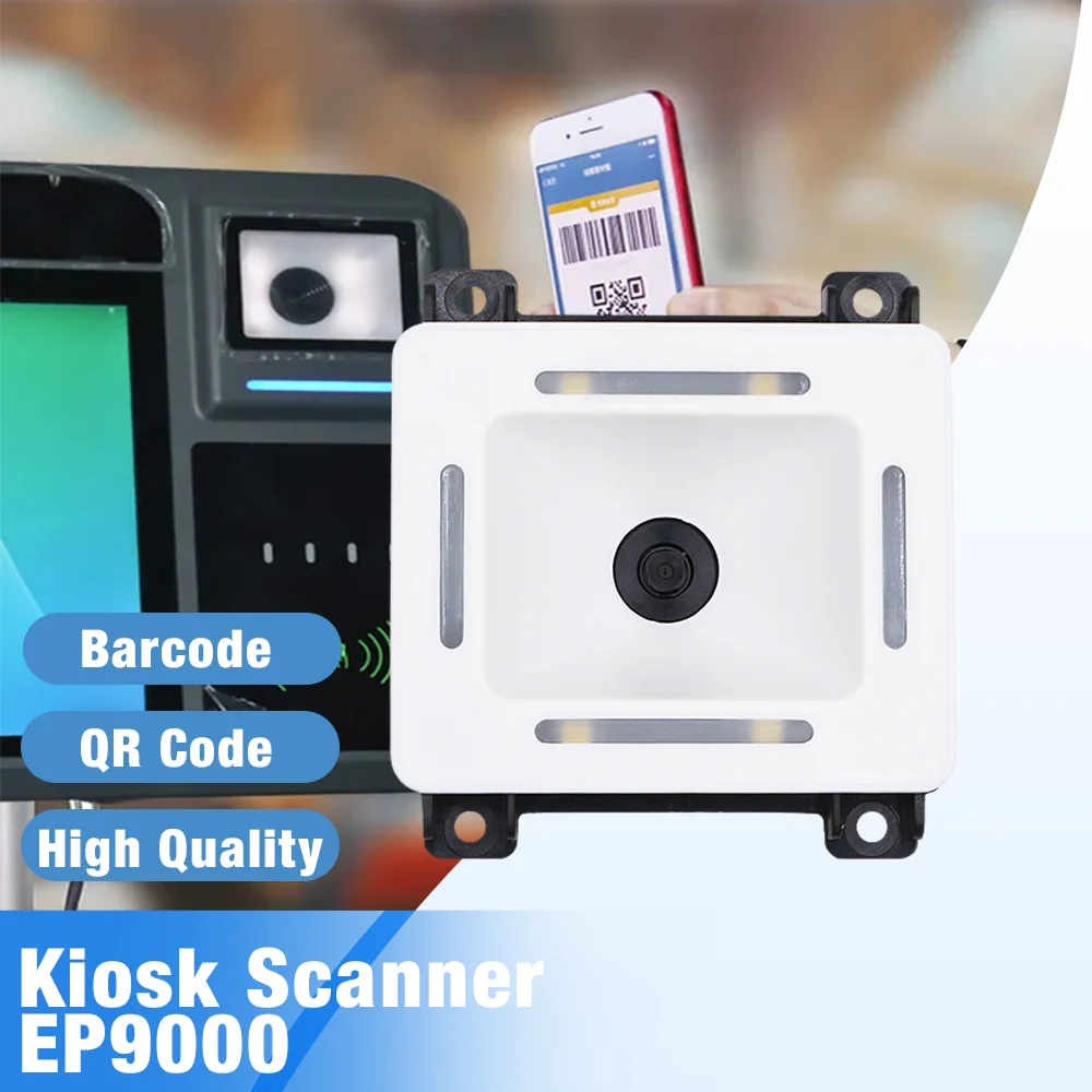 

EP9000 2D QR 1D штрих-код QR PDF417 Малый компактный размер SDK Последовательный RS232 USB-протокол Второе развитие Сканер киоска