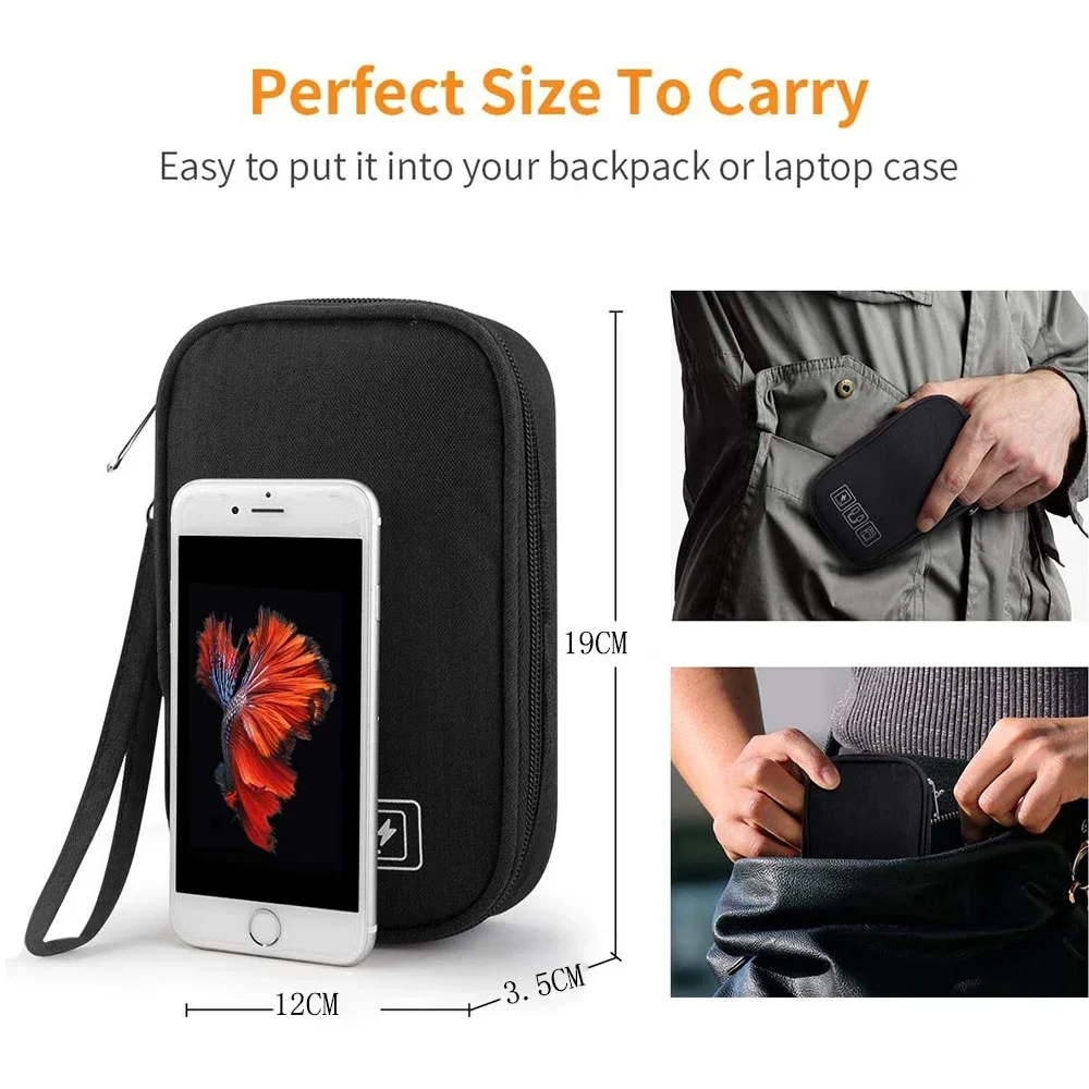 Storage Bag Electronic Accessories Pouch Cable Bag Travel Protection Shockproof Organizer For Usb Flash Drive Charger