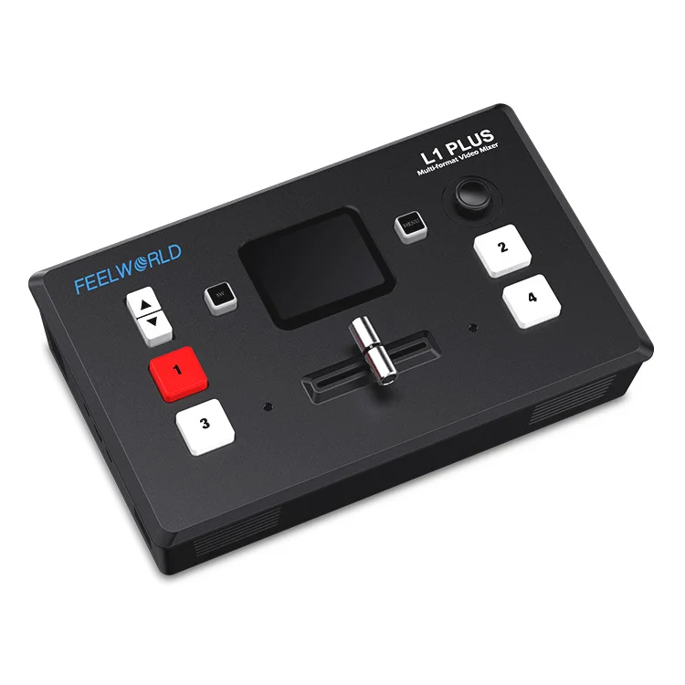 FEELWORLD L1 PLUS Layar Sentuh Kontrol PTZ USB3.0 Streaming Cepat Pengalih Video Mini Multi-kamera