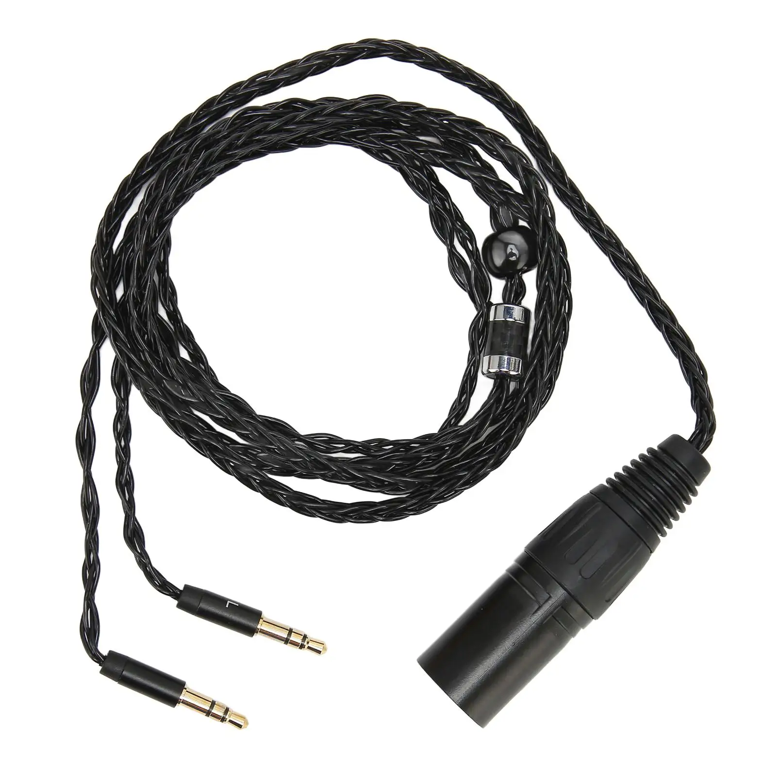 4 Pin XLR Male to Dual 3.5mm Male Cable for Arya Sundara Ananda HE400SE MDR Z7 Z7M2 Z1R D7200