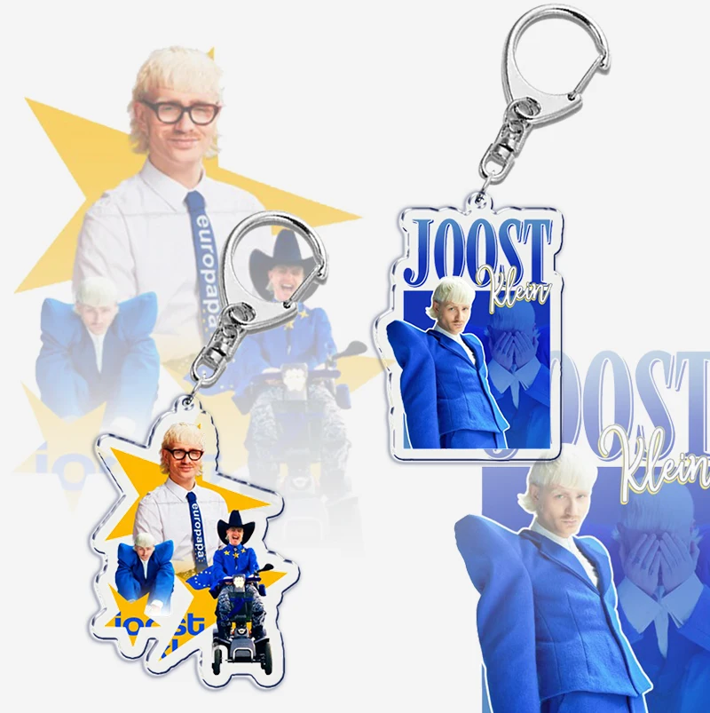 Eurovision 2024 Joost Klein Sleutelhangers Ring Voor Accessoires Europa Esc Tas Hanger Sleutelhanger Sieraden Fans Geschenken