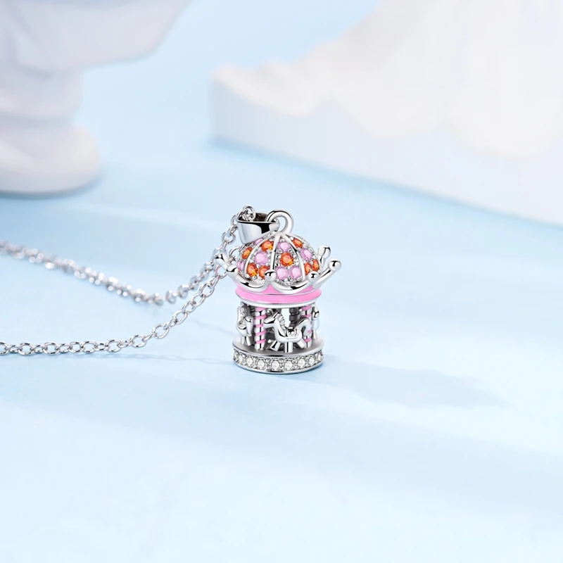 Neue Halskette aus 925er-Sterlingsilber, Original-Zirkon, Herz, Schmetterling, Sonnenblume, Anhänger, Halskette für Frauen, Geschenk, Party-Schmuck – Detail 25