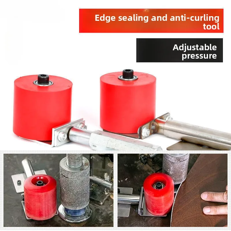 Edge Banding Machine Elastic Pressure PU Roller Anti-warping Auxiliary Press Wheel Adjustable Pressure Device Woodworking