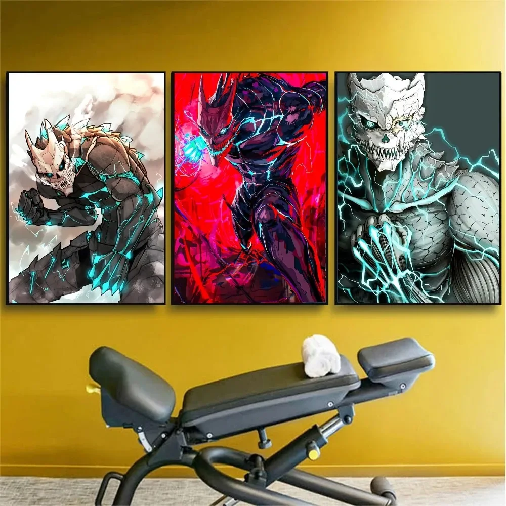 Anime Kaiju No 8 Cool Poster No Framed Poster Kraft Club Bar Paper Vintage Poster Wall Art Painting Bedroom Study Stickers