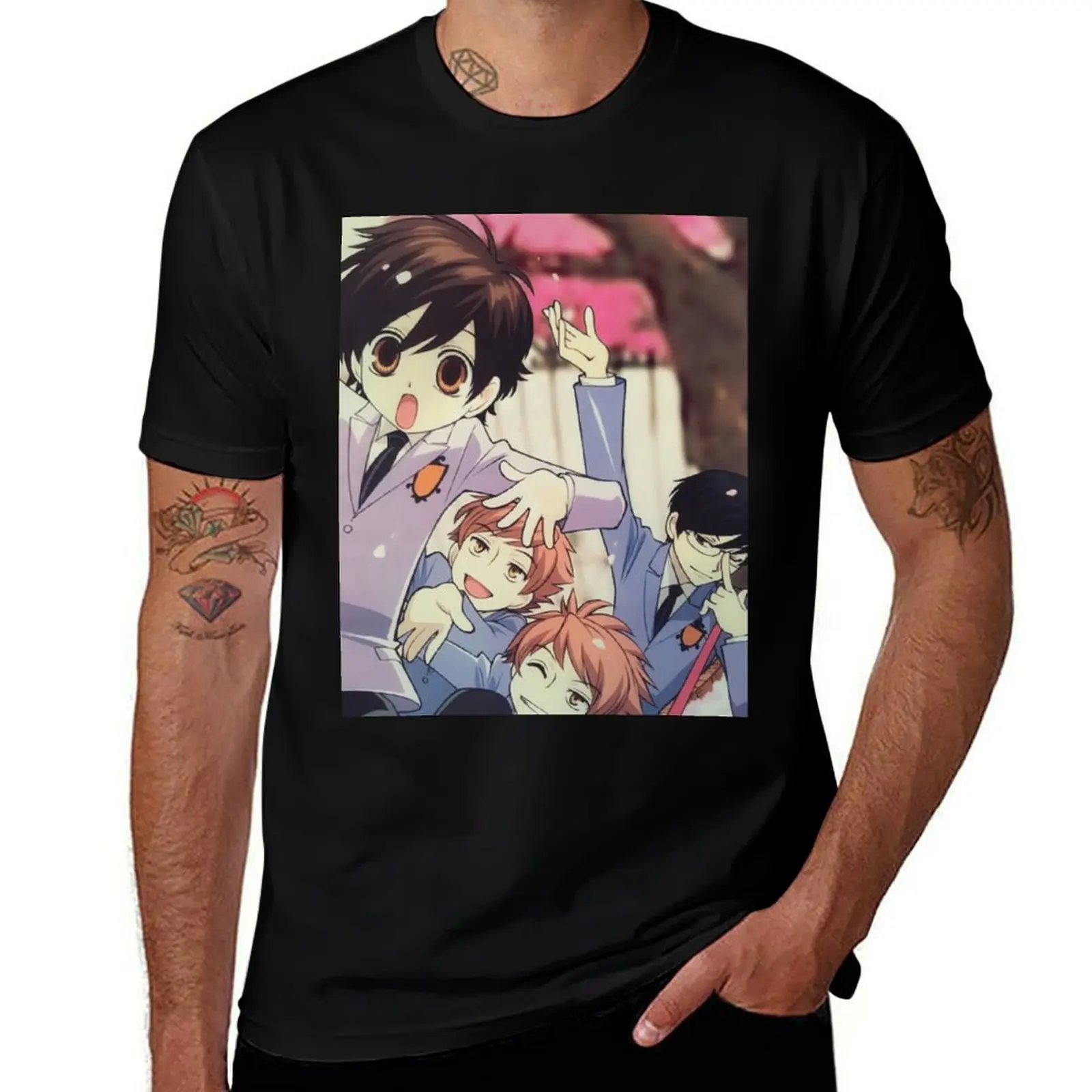 Ouran T-Shirt Urban Style Casual Short Sleeve Top