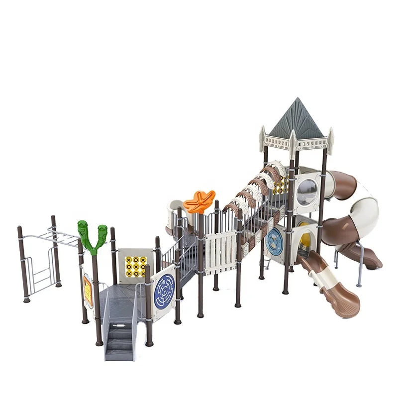 NC24001 Kids Outdoor Playground Equipment Large Plastic Slide for School or Park Amusement & Games