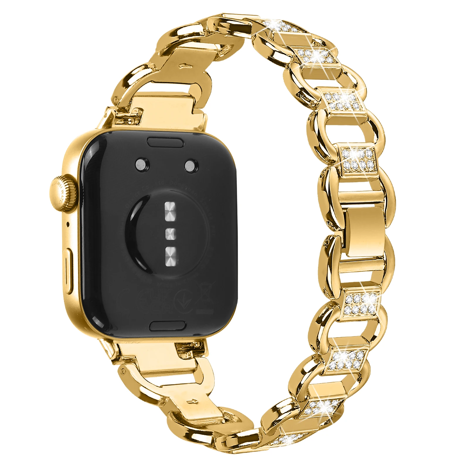 Ремешок для часов с бриллиантами для Huawei Watch Fit 3 fit 4 4pro, ремешок-цепочка, браслет для Huawei Fit 3/fit4, женский сменный браслет
