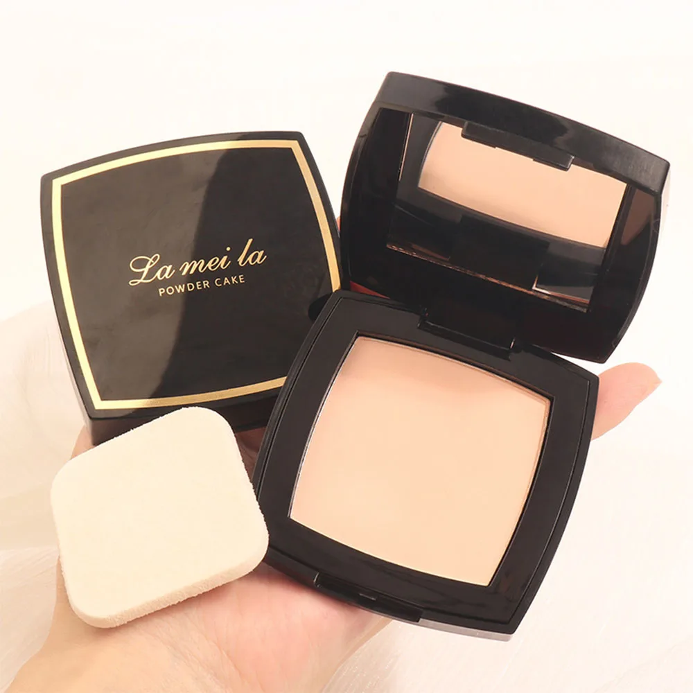 Concealer Setting Pressed Powder Cake Oil Control Waterproof Anti-sweat Mist Matte Natural Long-lasting Dry and Wet Dual-Use