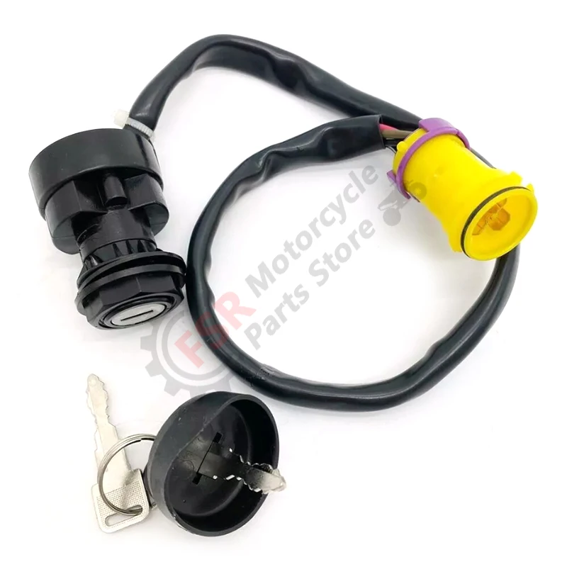 ATV Ignition Key Switch FOR JS250 Jianshe 250CC 250-5 main switch 4-wire ignition lock Quad motorcycle Accessories SSM5-51000-0