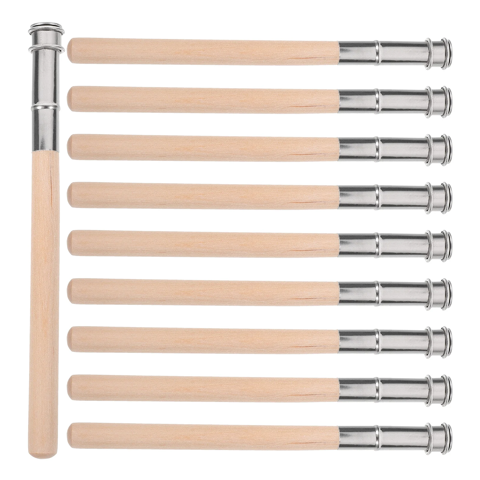 10 Pcs Pencil Extender Supply Sketch Tape Vest Crayon Wood for Artists Extension Wooden Child
