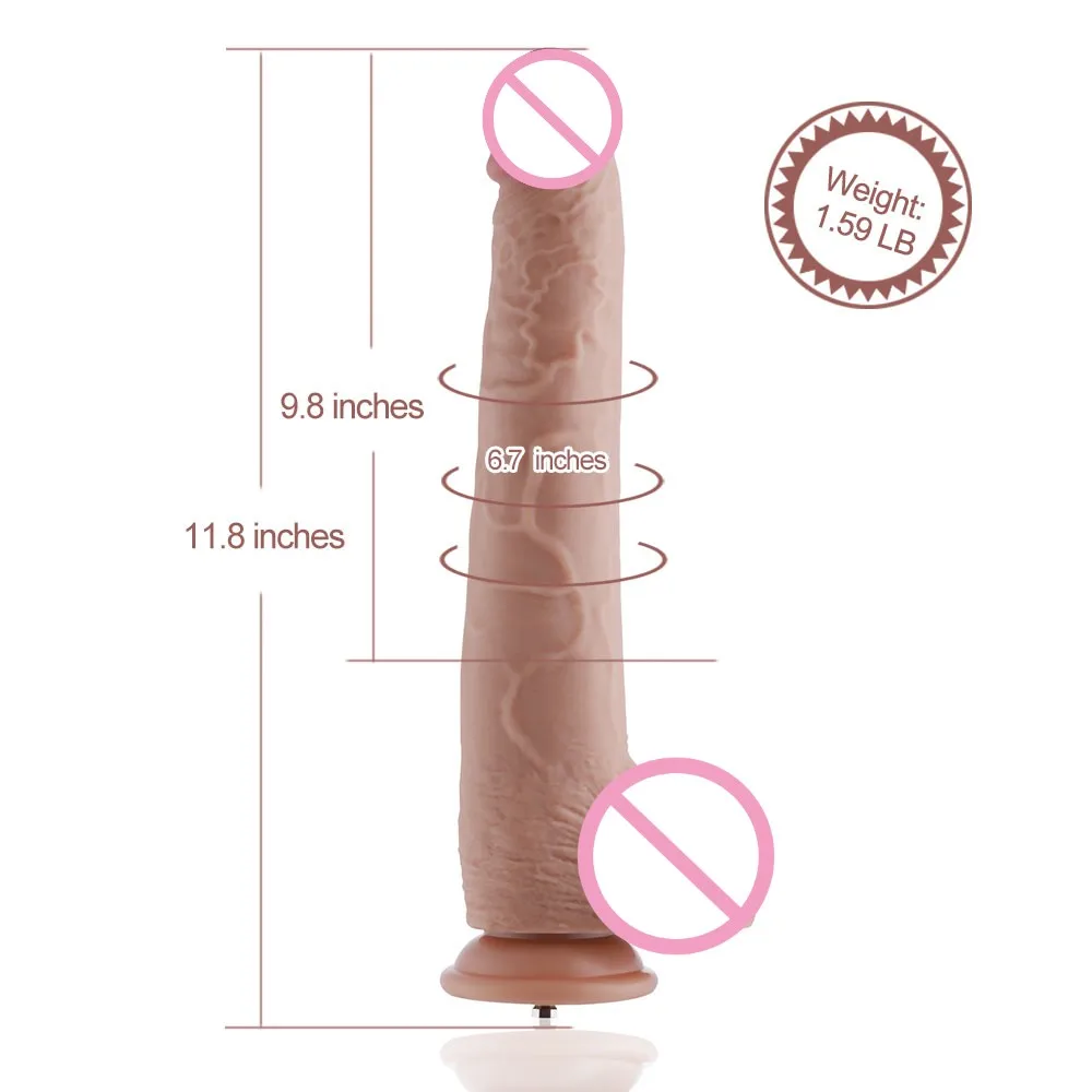 قضيب اصطناعي من السيليكون بطول 11.8 بوصة مع نظام KlicLok لآلة الجنس Hismith قضبان اصطناعية ناعمة مرنة على شكل حرف G مع عمود منحني