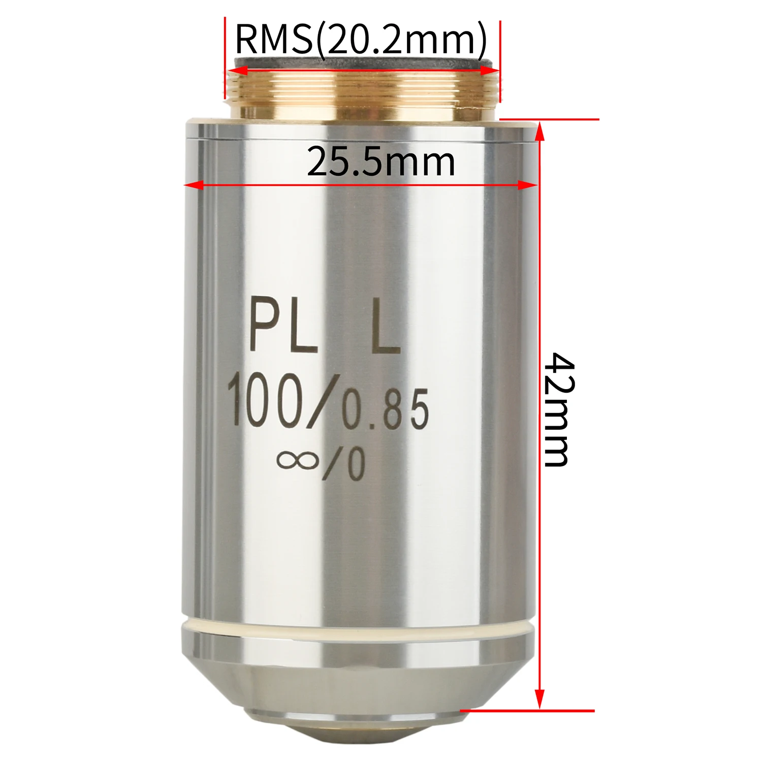 

KOPPACE 100X Infinity Flat Field Achromatic Metallographic Objective Installation interface 20.2mm