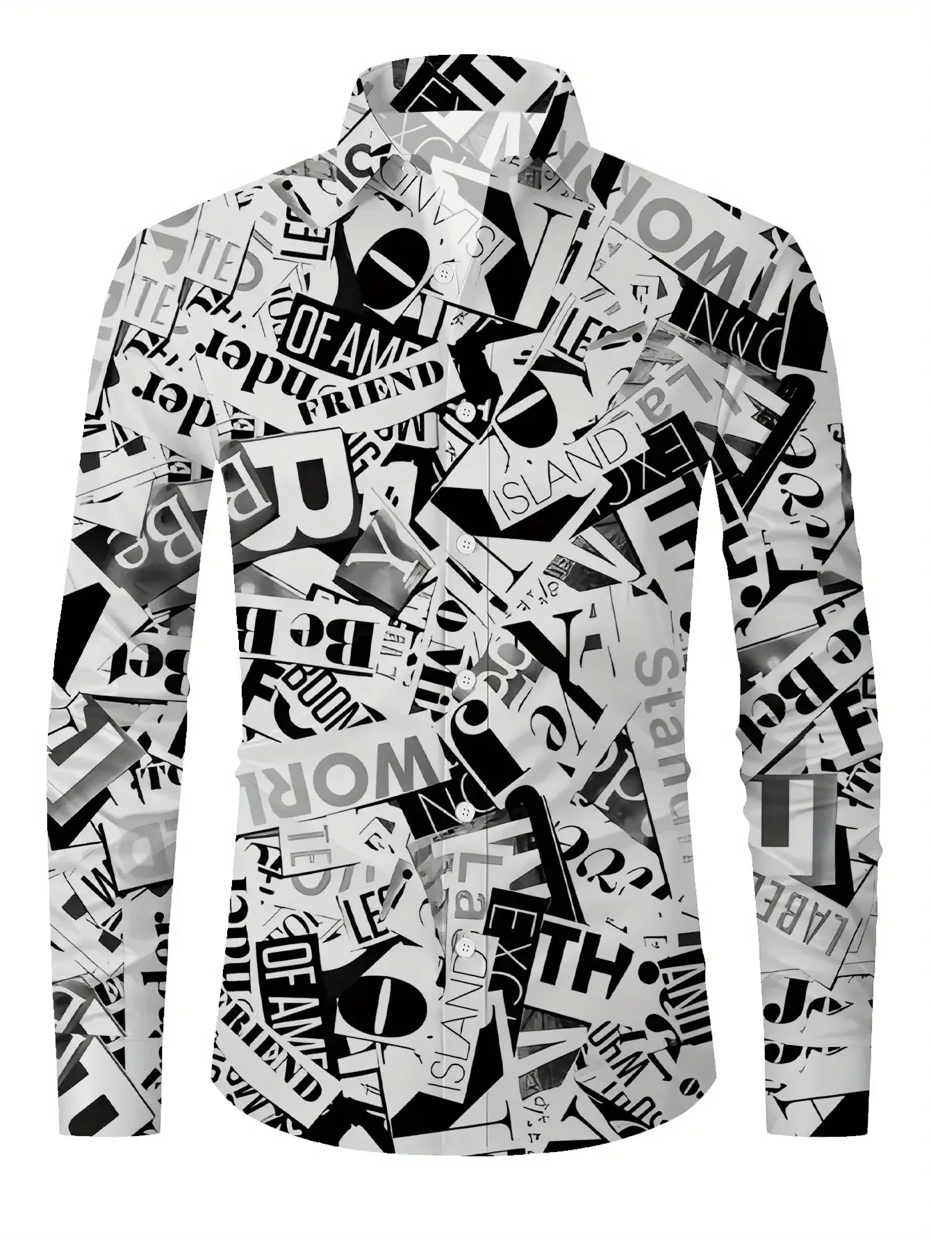 

Men's dopamine patchwork shirt - bold printed full body pattern, regular button up top