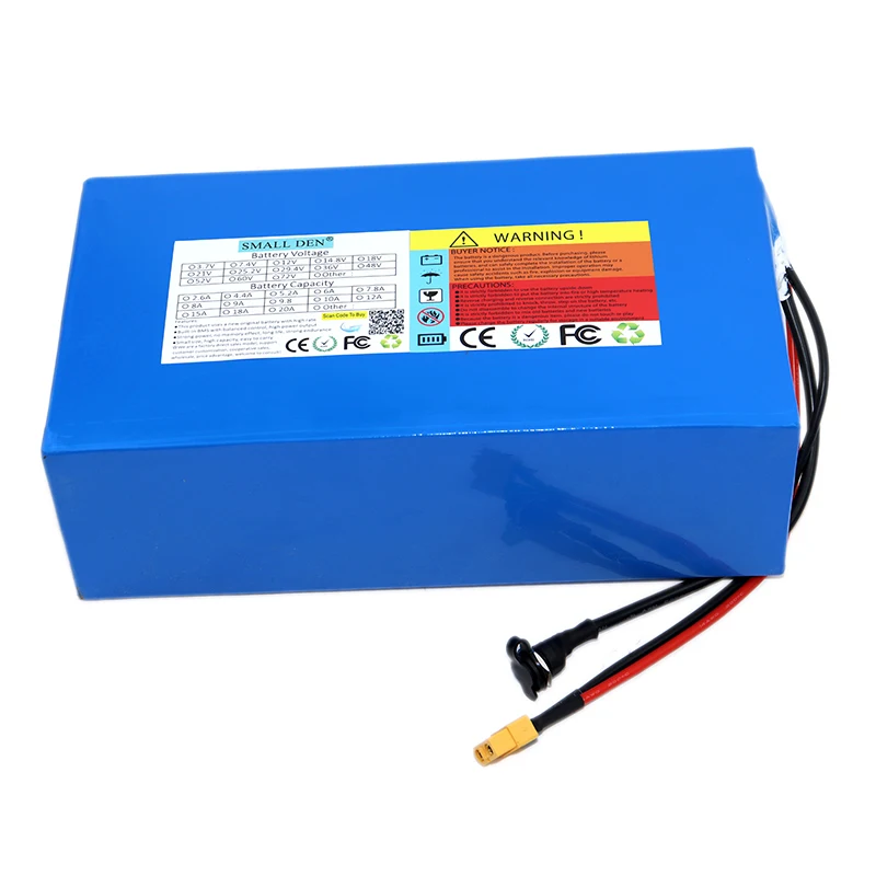 18650 new 52V25AH 1500W lithium-ion rechargeable battery with high power suitable for off-road vehicles motorcycles and scooters