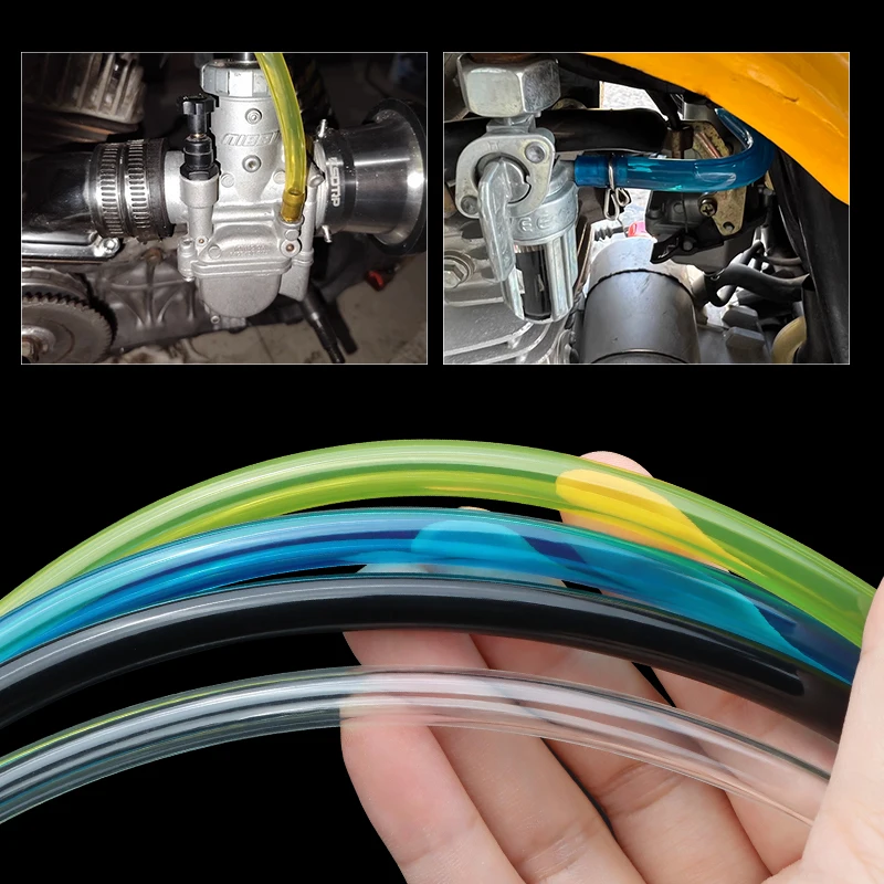8M TPU Hose IDxOD 2x3.5mm,2x4mm,2.5x5mm,3x5mm,3x6mm,4x6mm,5x8mm,6x 8mm,7x10mm Fuel Gas Petrol Pipe Oil Resistant Flexible Tubing