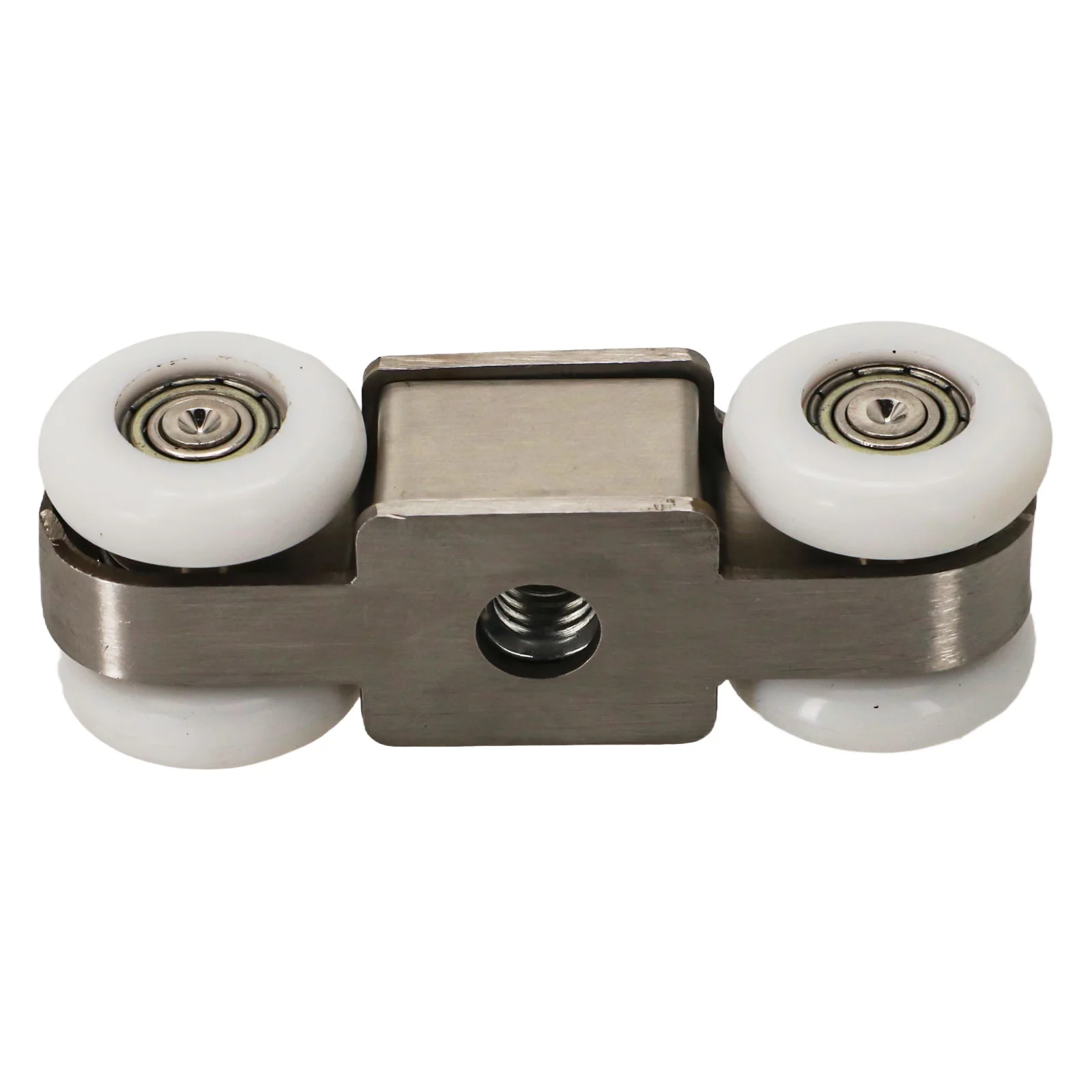 

1Pair Door Pulley Track Rail Hanging Pulley Glass Door Guide Mute Push And Pull Stainless Steel Wheel Sliding Door Pulley