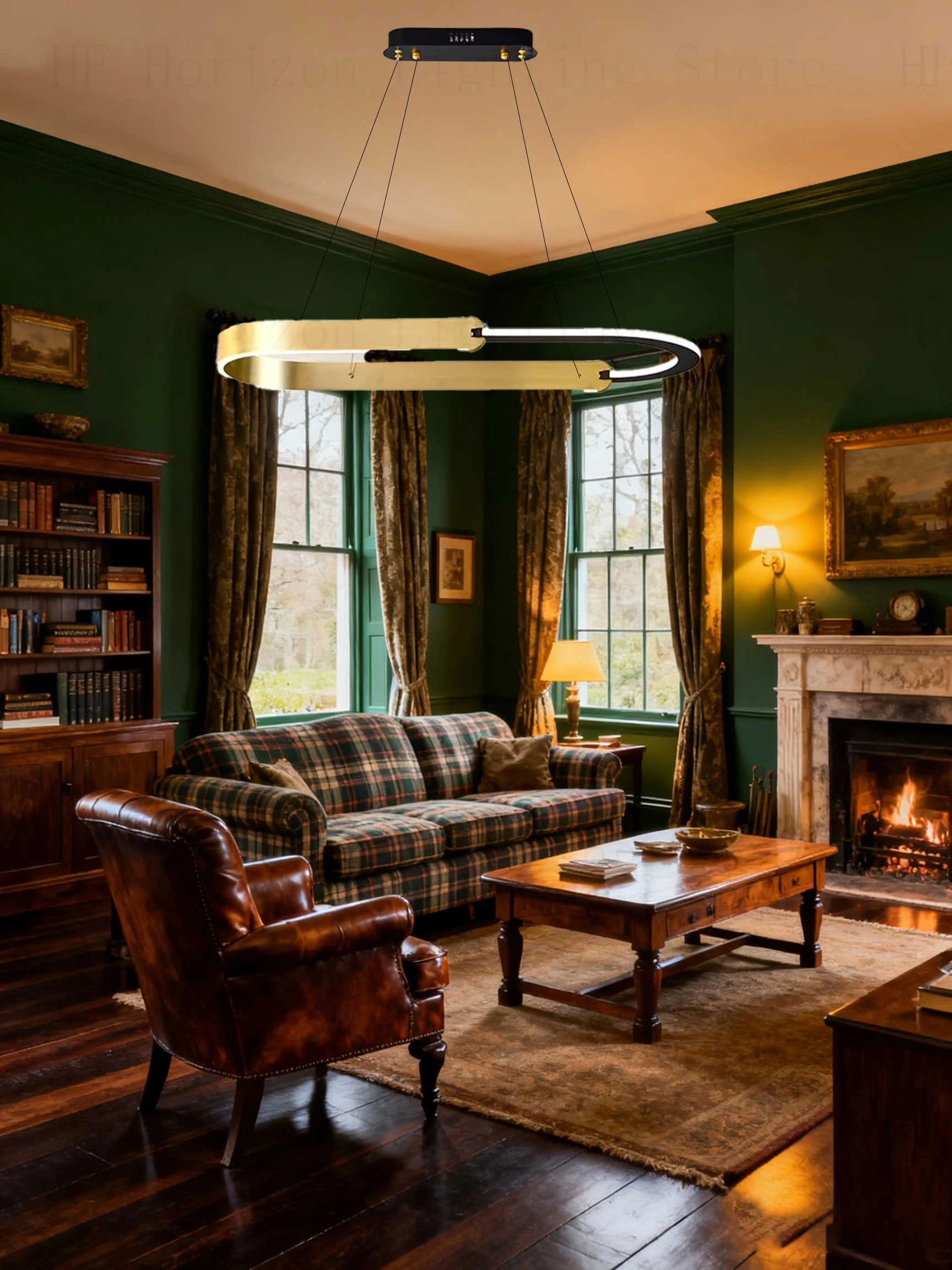 

Modern Nordic style pendant light with LED for dining room and living room ceiling hanging chandelier indoor lighting home decor