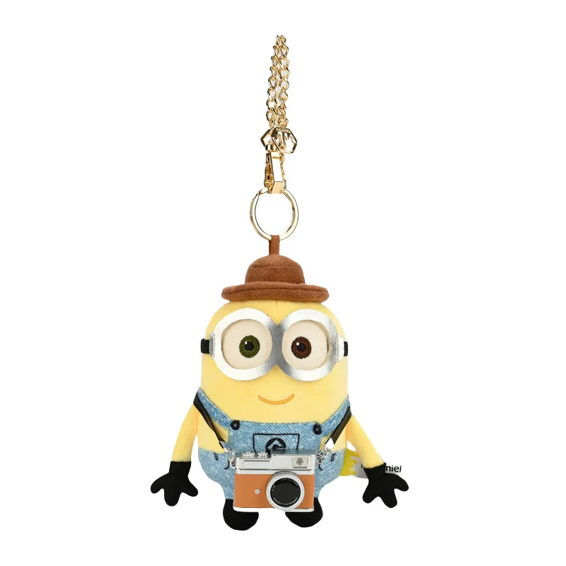Despicable Me Minions Stuart Kevin Bob Cute Kawaii Cartoon Keychain Creative Anime Peripheral Backpack Decorative Pendant Gift - view 5