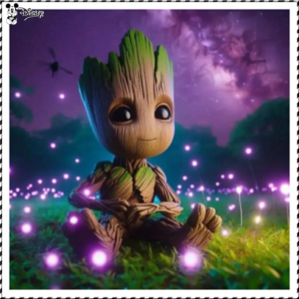 Disney Marvel Diamond Painting Guardians Of The Galaxy Cartoon Rhinestone Groot Mosaic Pictures Handmade Children Gifts