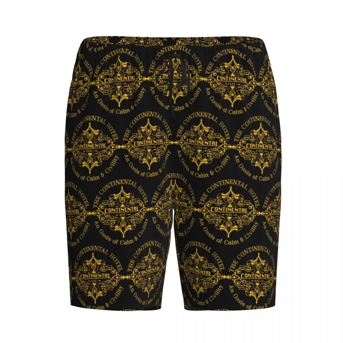 

Мужские пижамные штаны Custom The Continental Hotel: шорты, брюки для сна, домашняя одежда, нижняя часть комплекта для отдыха