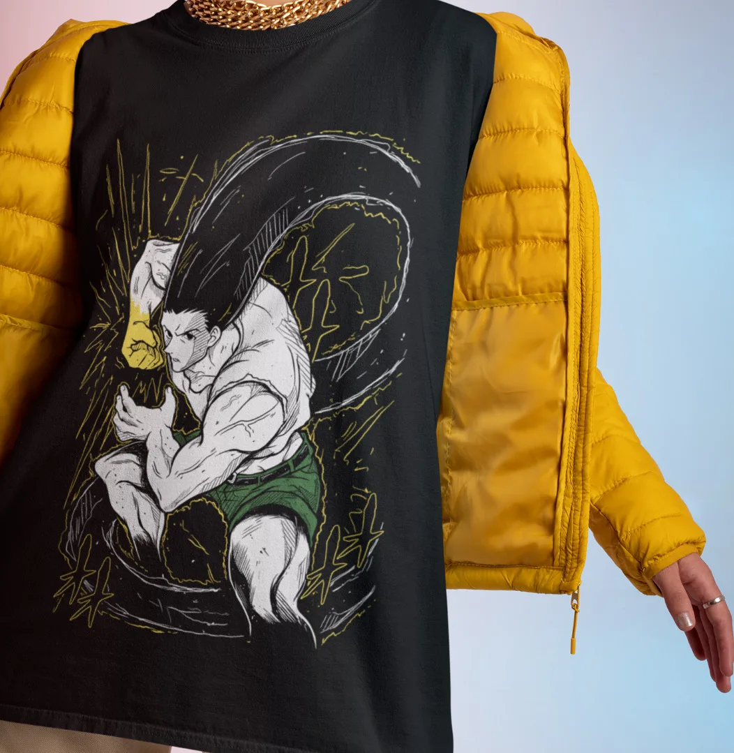 

Gon Shirt Hunter X Hunter Manga Strip HXH Tee Anime Unisex Tshirt Hisoka T-Shirt