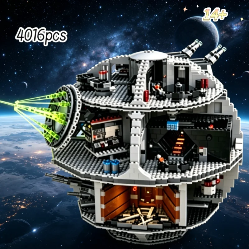 

New 4016PCS Galaxy Toys DS-3 UCS Death Platform Ultimate Building Blocks Model Bricks Toys For Adults Birthday Party Gifts