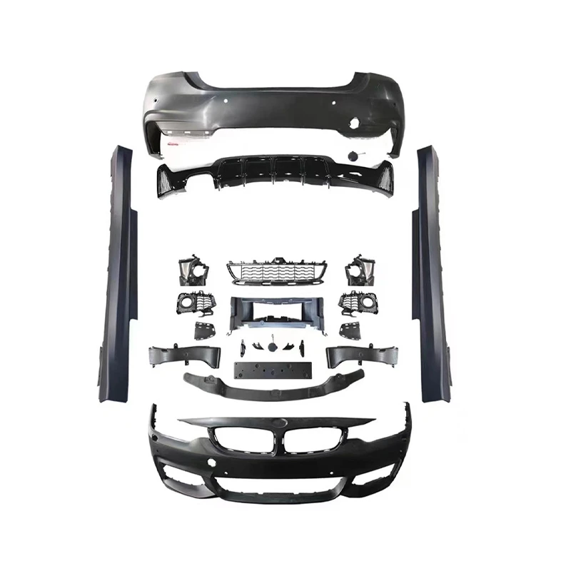 High Impact Resistant Carbon Fiber Look M Sport Body Kit Fit for 4 Series F32 F33 F36 2014-2020 MT Style Exterior Upgrade Parts