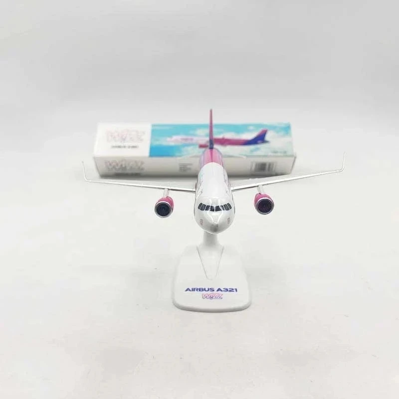 1:400 Scale LH4112 Wizz Air A321 HA-LTA Simulation Alloy Aircraft Model Metal Aircraft Decoration Gift Display