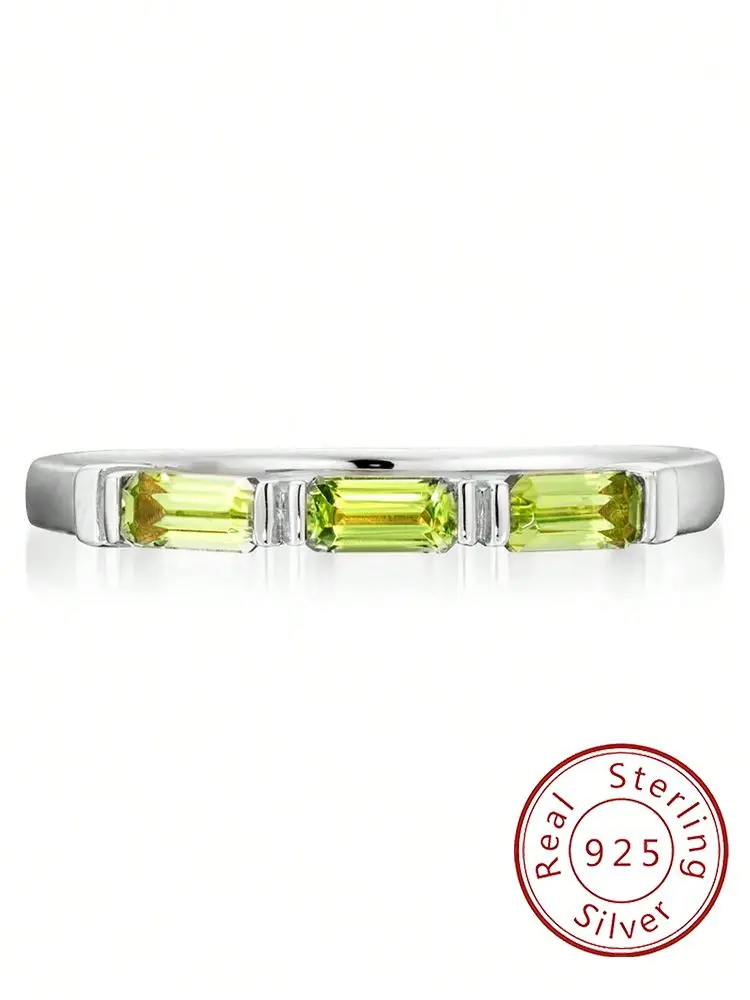 

925 Sterling Silver Zircon Bamboo Joint Fashionable Simple Ring For Women Engagement Wedding Luxury High Quality Fine Jewelry