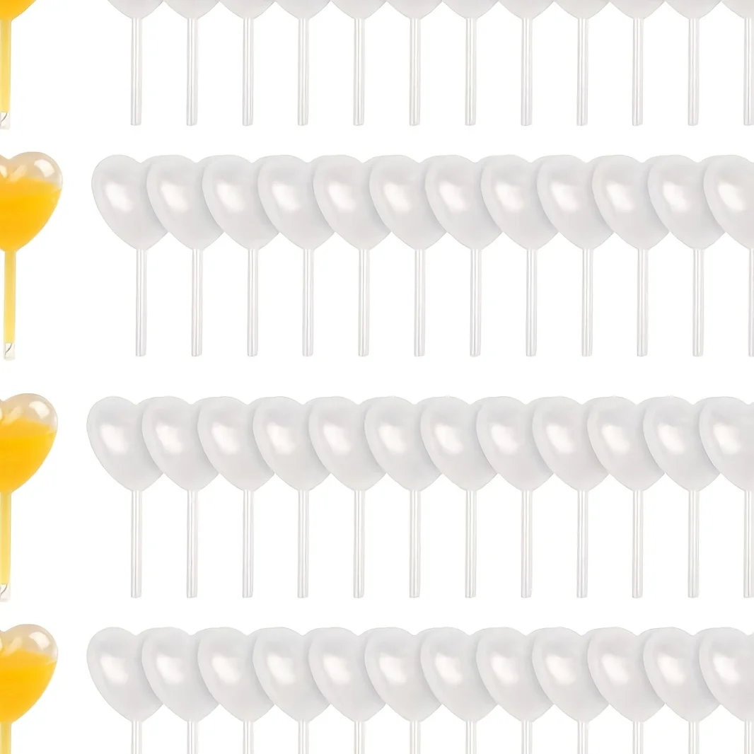 100 Stück Mini-Tropfer 0,14oz Einweg-Marmeladentropfer für Cupcakes, Saucen, Quetschpipetten, Dessert-Dekorationswerkzeuge – Detail 6