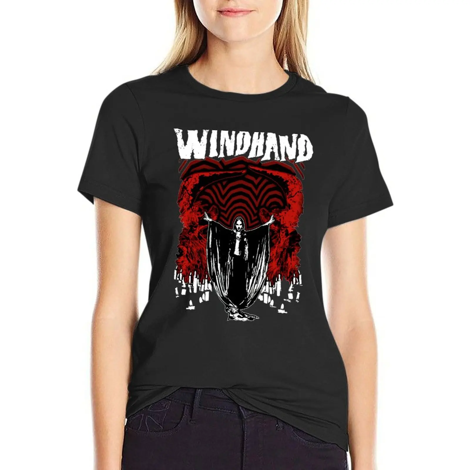 Windhand-D?om-Metal-Stoner-Rock T-Shirt aesthetic clothes anime quick drying blacks ariat shirts for Women