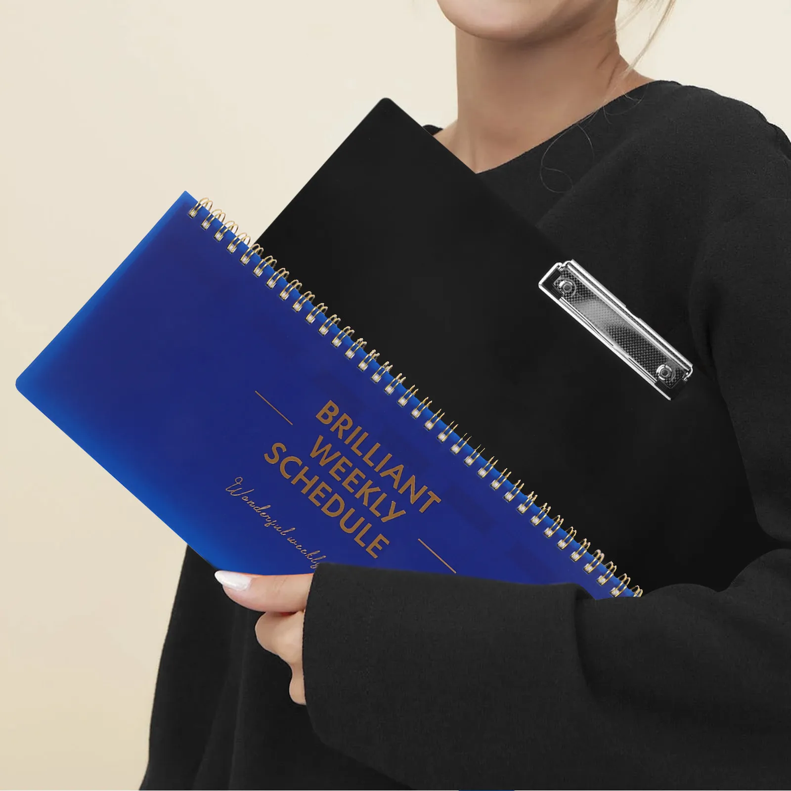 Blue Weekly Planner Undated English Tear Off Planning Pad to Do List Notepad Schedule Sheet Home Office School